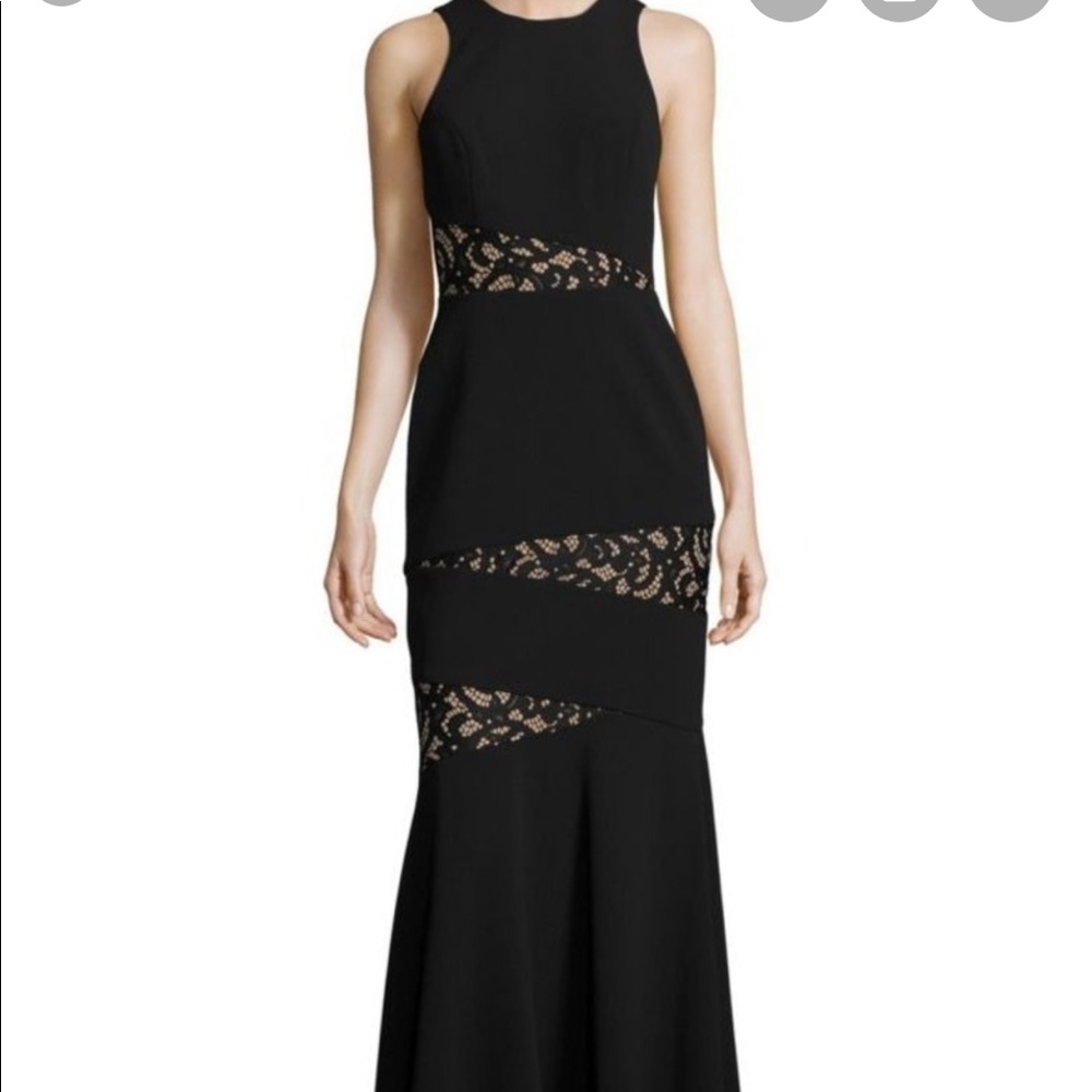 Long Black BCBG dress.